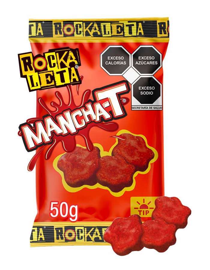 Rockaleta · Mancha-t gomitas enchiladas, piña-mandarina (50 g)