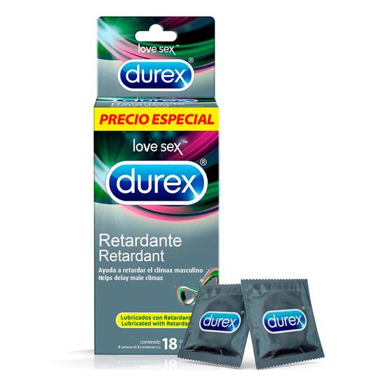 Durex condones de látex retardante (18 un)