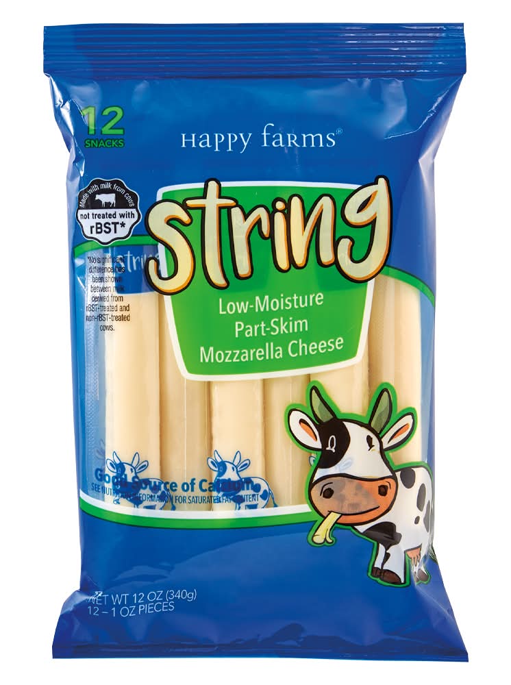 Happy Farms Colby & Monterey Jack Cheese Snack Sticks (12 x 0.75 oz)