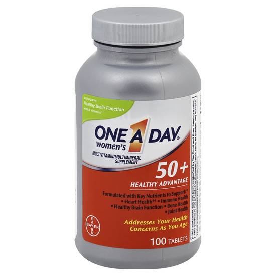 One a Day Women's 50+ Multivitamin/Multimineral Supplement Tablets (100 ct)