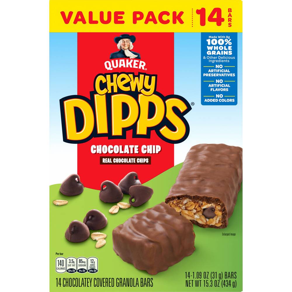 Quaker Chewy Dipps Granola Bars (chocolate chip)
