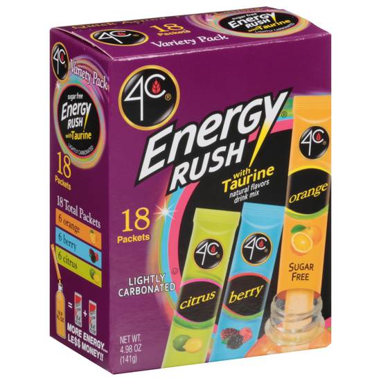4C Energy Rush Drink Mix (18 ct, 4.98 oz) (variety)