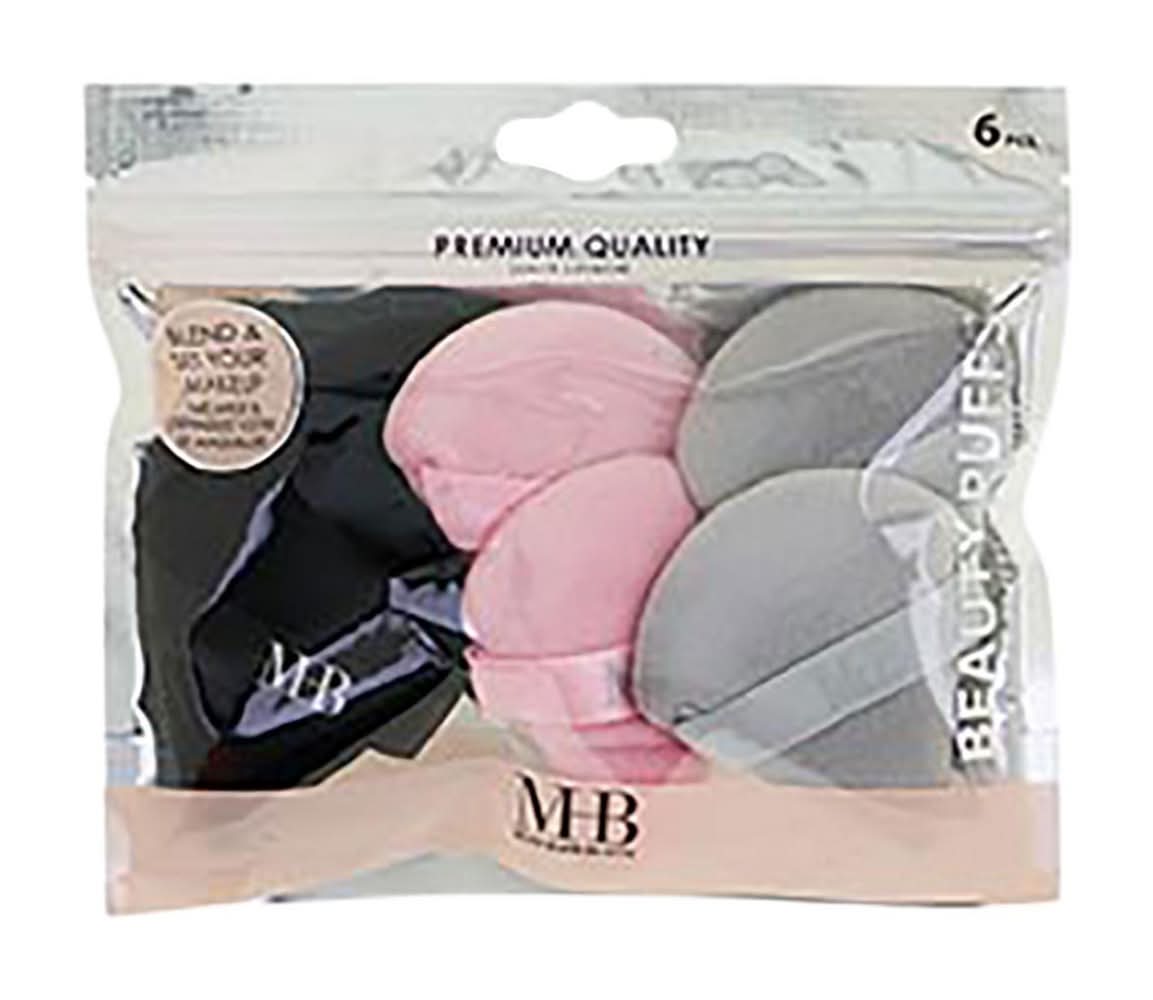 Must Have Beauty Diamond Shape Cosmetic Puffs 6 Ct