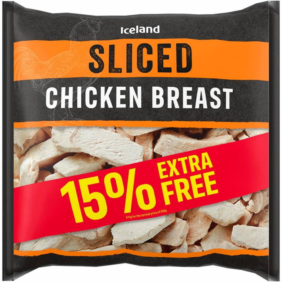 Iceland 15% Extra Free Diced Chicken Breast