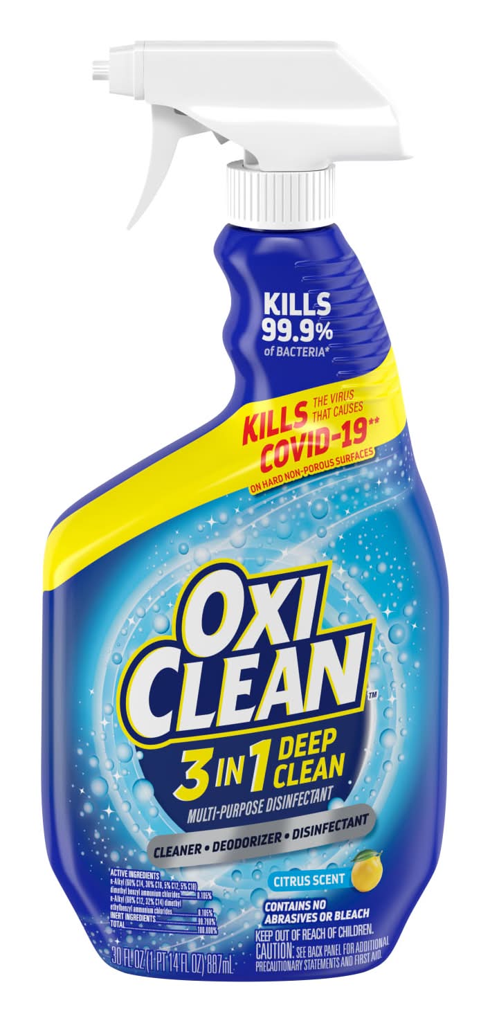 OxiClean 3-In-1 Deep Clean Multi-Purpose Disinfectant Spray (30 oz)