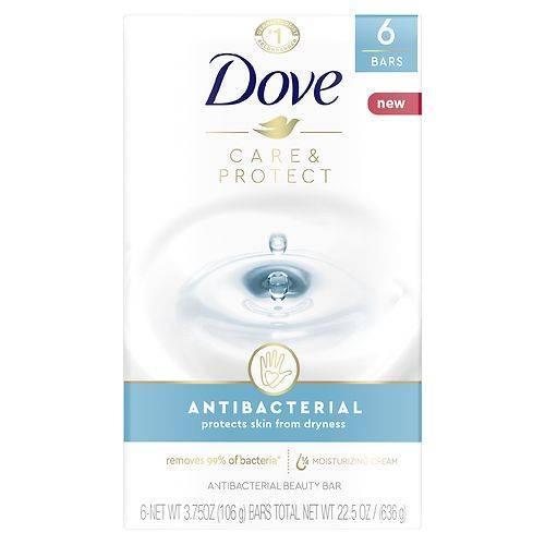 Dove Beauty Bar Antibacterial - 3.75 oz x 6 pack