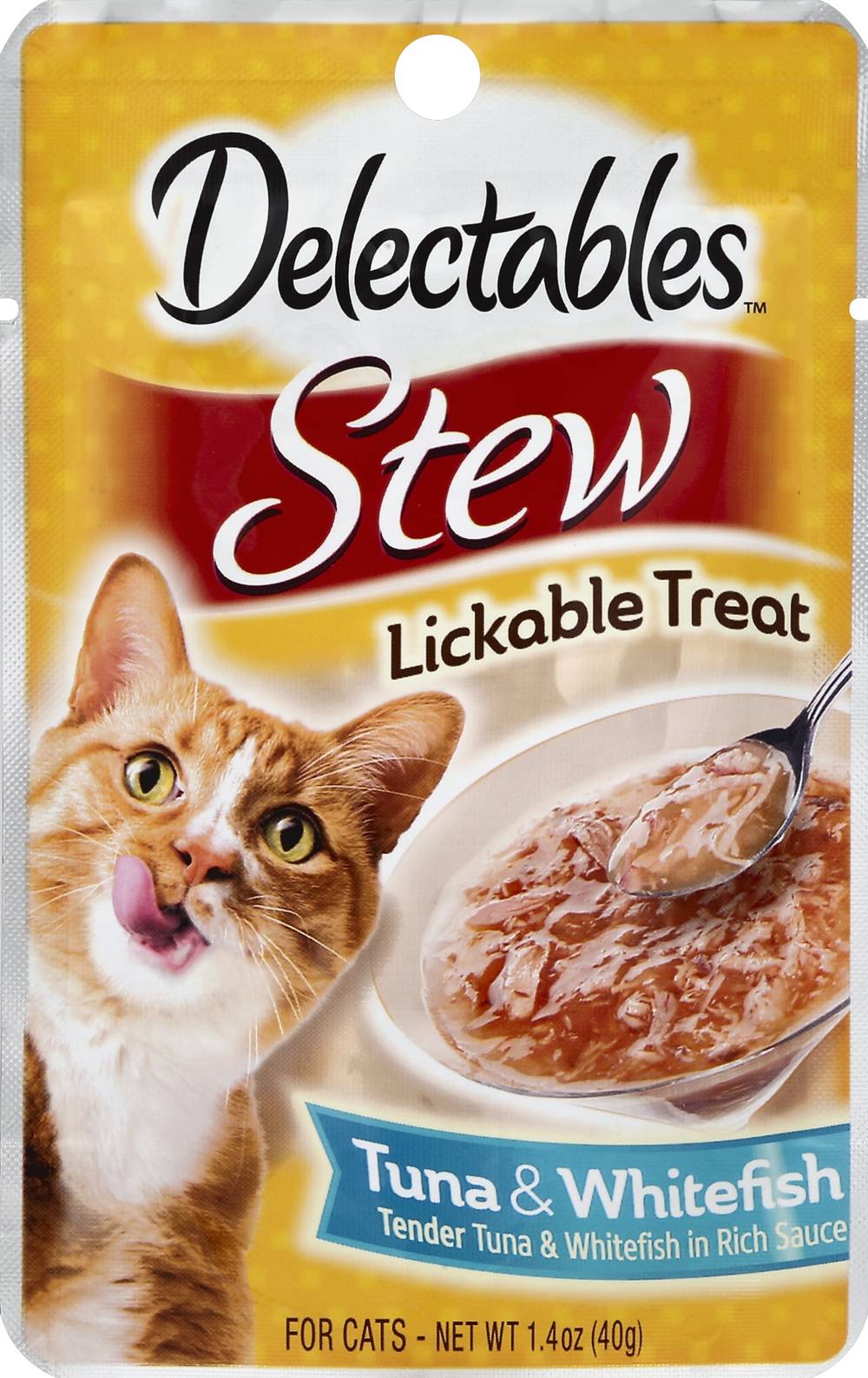 Delectables Stew Tuna & Whitefish Lickable Treat For Cats (1.4 oz)