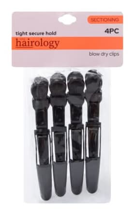 Blow Dry Clips 4-Count Black