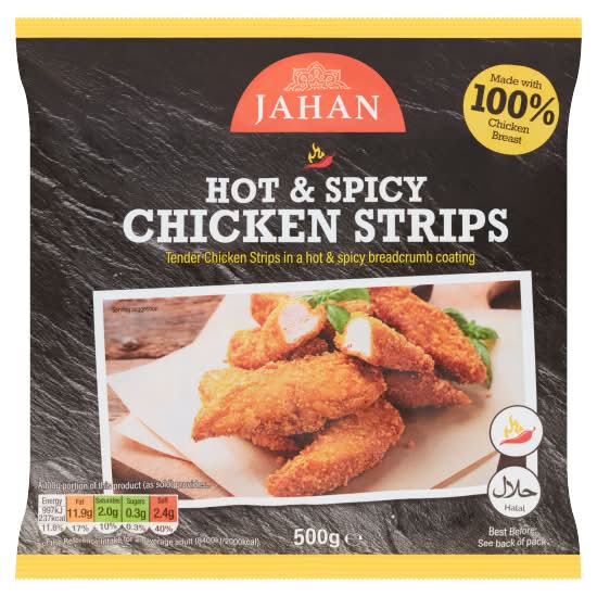 Jahan Hot & Spicy Chicken Strips (500g)