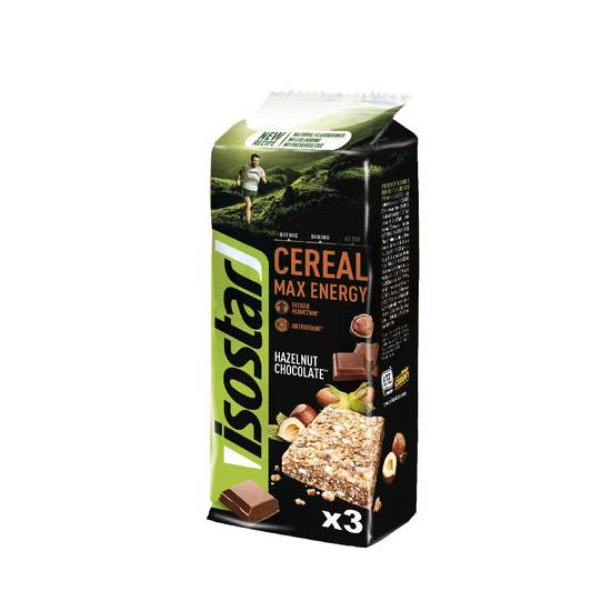 Isostar - Barre céréales max nuts choco (3 pièces)