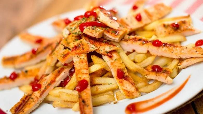 Grilled Chicken with French Fries (trocitos pollo)