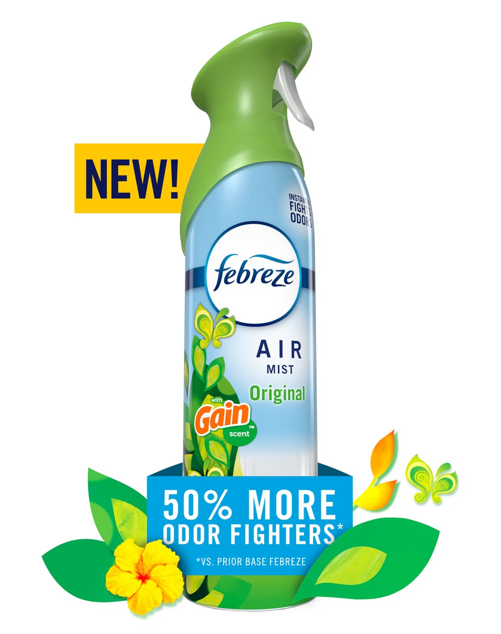 Febreze Original Odor Fighting Air Freshener, Gain (8.8 oz)