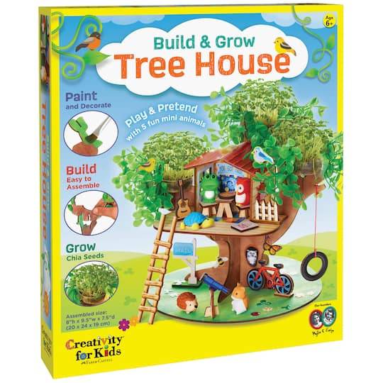 Faber-Castell Creativity For Kids Build & Grow Tree House Kit