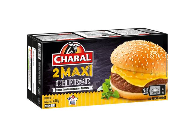 Charal - Maxi cheese surgelé, 2 pcs