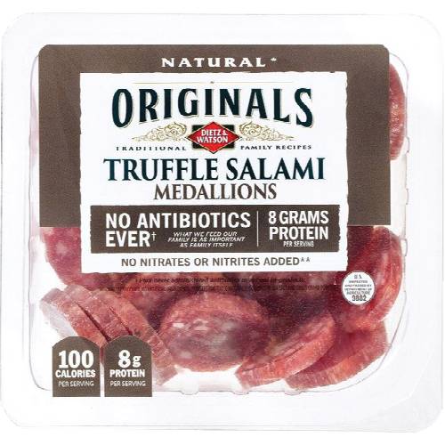Dietz & Watson Originals Truffle Salami Medallions Snack Pack