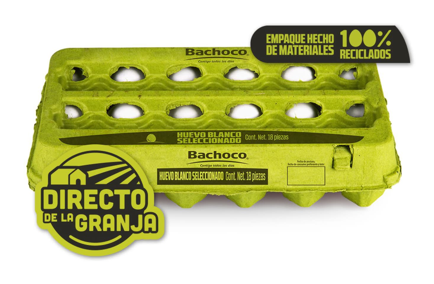 Bachoco · Huevo blanco (18 un)