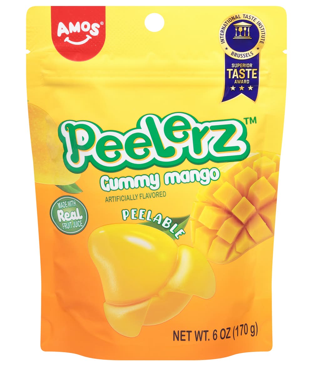 AMOS Peelerz Gummy, Mango (10 oz)