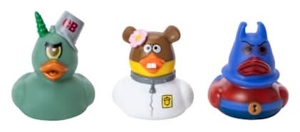 SpongeBob SquarePants™ Character Ducks 3-Pack Set Sandy/Plankton/Man Ray