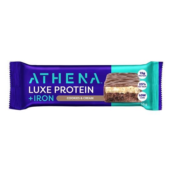 Athena Luxe Protein + Iron Cookies & Cream 55g