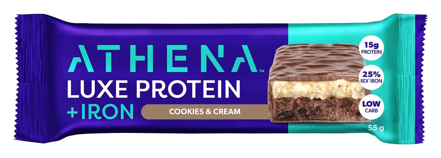 Athena Luxe Protein + Iron Cookies & Cream 55g