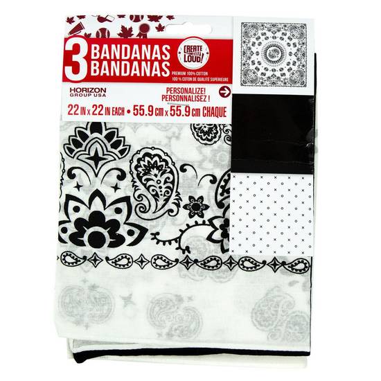 Create Out Loud Bandanas (3 units)