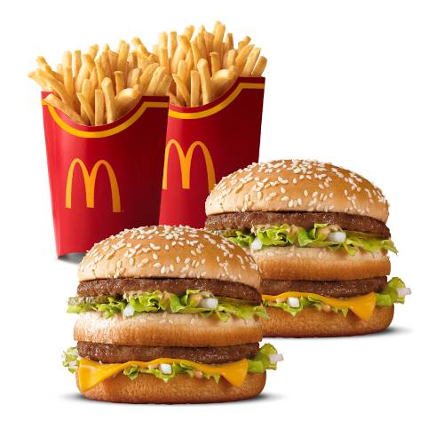 2 Big Mac más 2 papas grandes