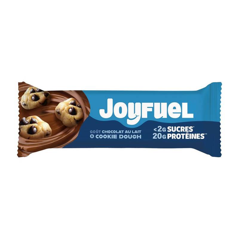 Joyfuel - Barre protéinée au pâte à biscuits, chocolat au lait (55g)