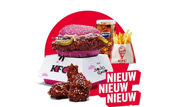 Korean burger combo