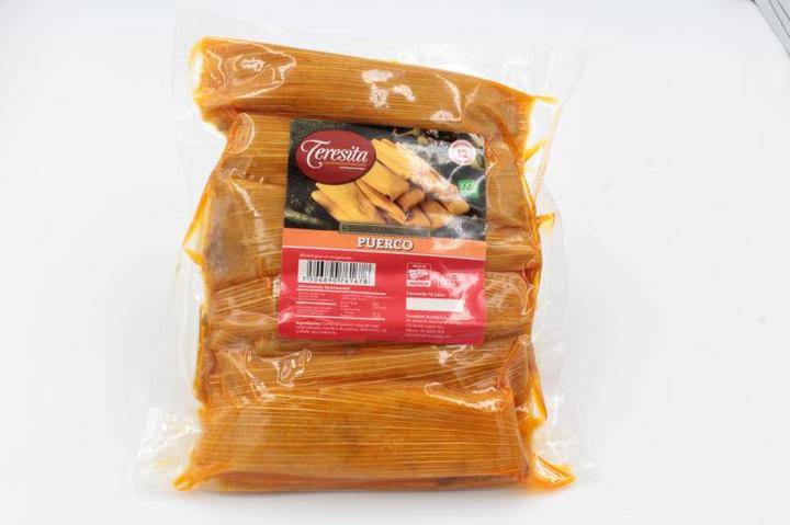 Los tamales de teresita tamal de carne de puerco refrigerados (12 piezas)