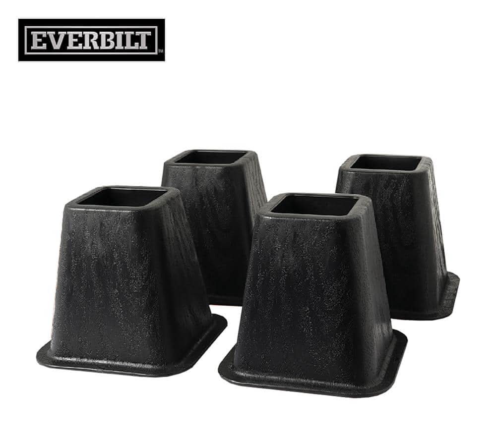 Everbilt Bed Risers (6 In/Black)
