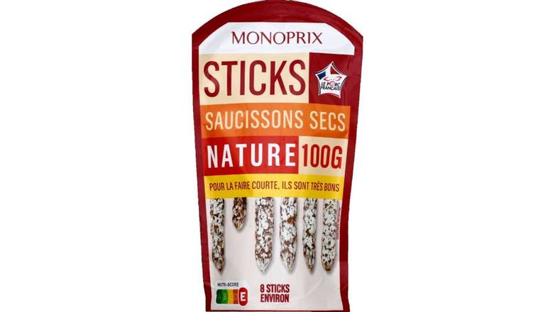 Monoprix - Sticks saucissons secs nature