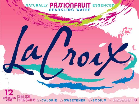 Lacroix Passionfruit Sparkling Water (12 pack, 12 fl oz)