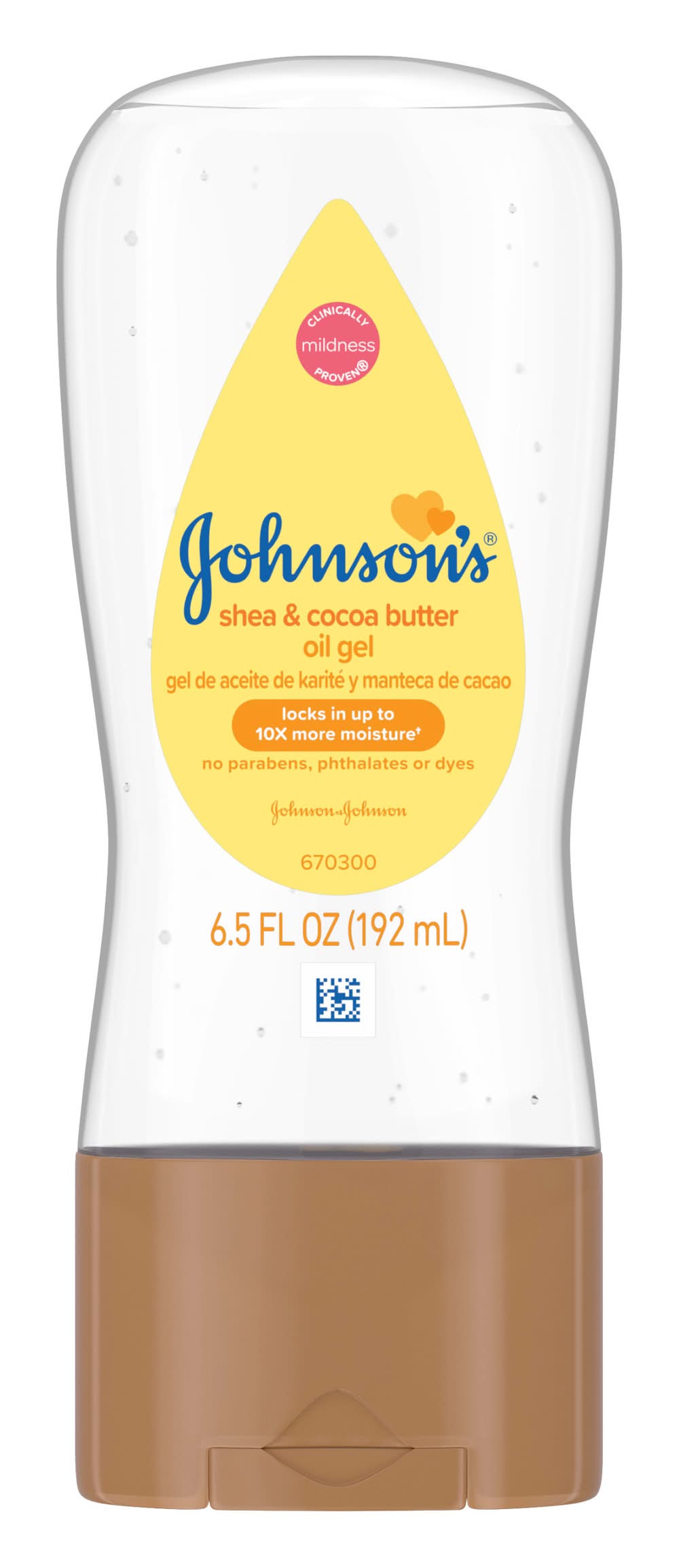 Johnson's Baby Oil Gel, Shea & Cocoa Butter (6.5 fl oz)