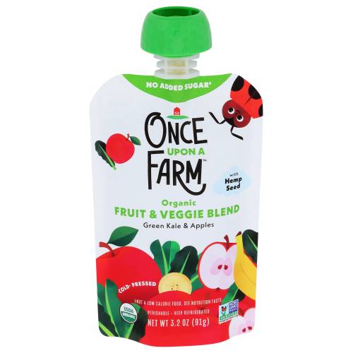 Once Upon A Farm Organic Green Kale & Apple Veggie Blend