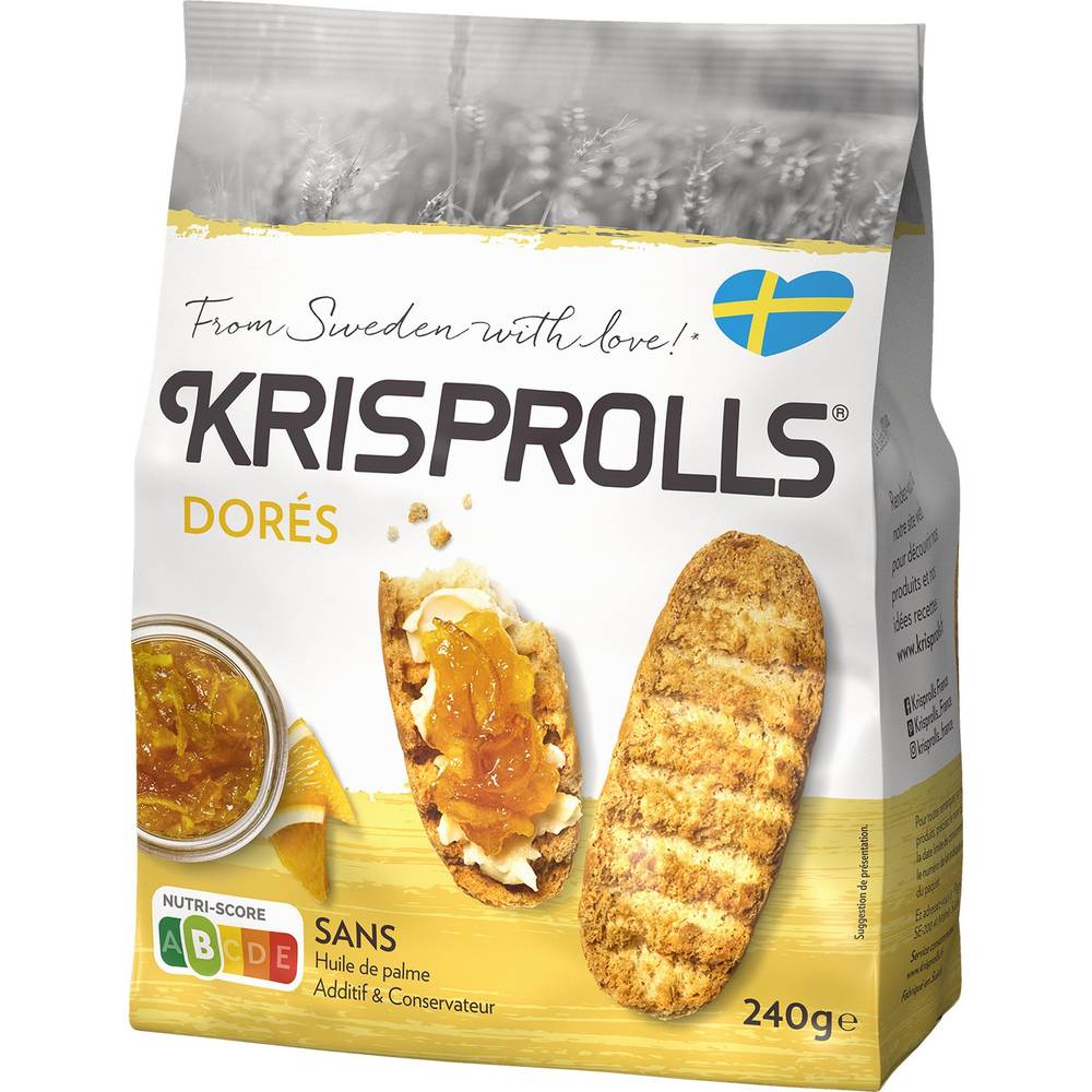 KRISPROLLS - Petits pains suédois dorés (240g)