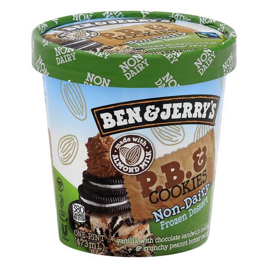 Ben & Jerry's Frozen Dessert Non-Dairy Ice Cream Peanut Butter & Cookies (16 oz)