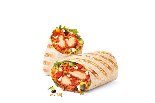 Slow-cooked Buffalo Ranch Chicken Loaded Wrap