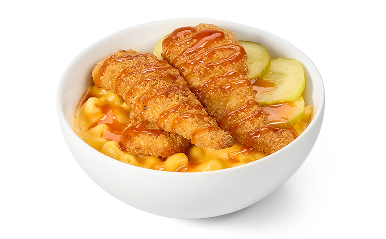 Honey Hot Breaded Chicken Mac & Cheese