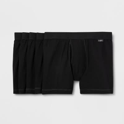 Goodfellow & Co. Boxer Briefs, Men, M, Black (5 ct)