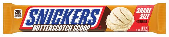 Snickers Butterscotch Scoop Share Size 2.82 oz