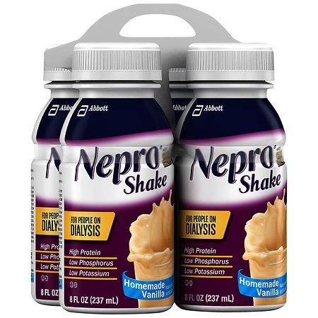 Nepro Therapeutic Nutrition Shakes Homemade Vanilla (4 pack, 16 fl oz)