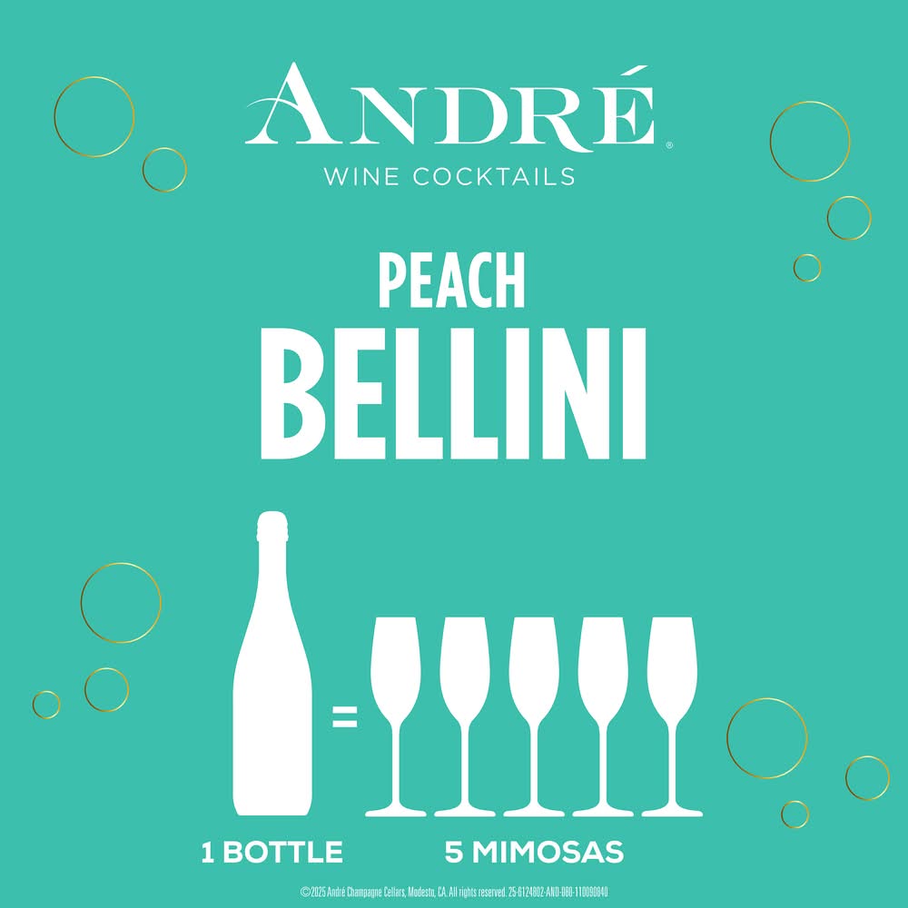 André Bellini Sparkling Wine Cocktail, Peach (750 ml)
