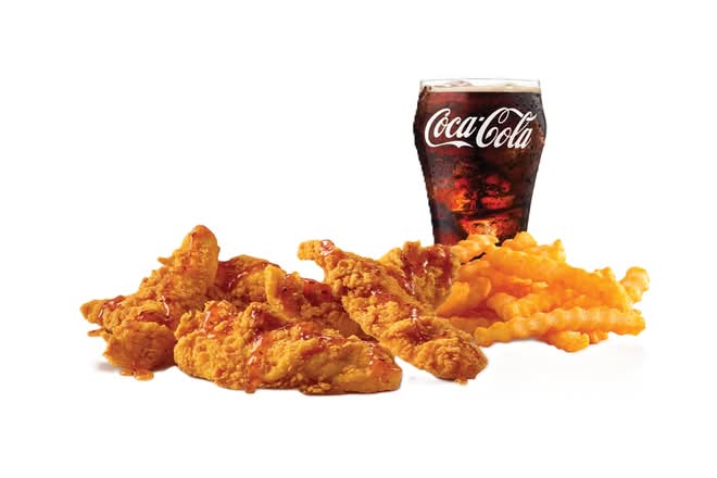 5 Piece Hot Honey Hand-Breaded Chicken Tenders Combo