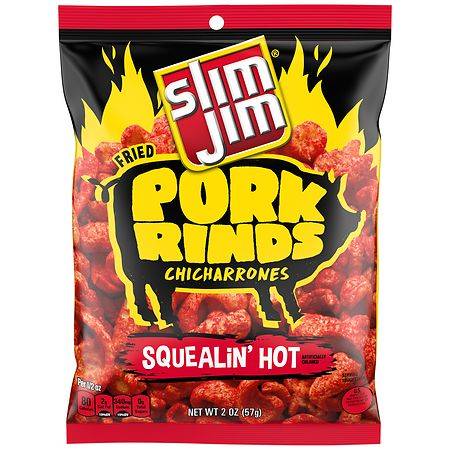 Slim Jim Squealing Hot Fried Pork Rinds - 2.0 oz
