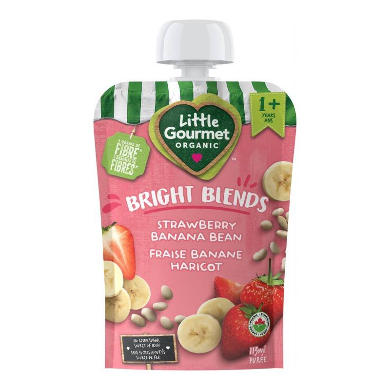 Baby Gourmet Little Gourmet Bright Puree Baby Food (blends strawberry-banana bean)