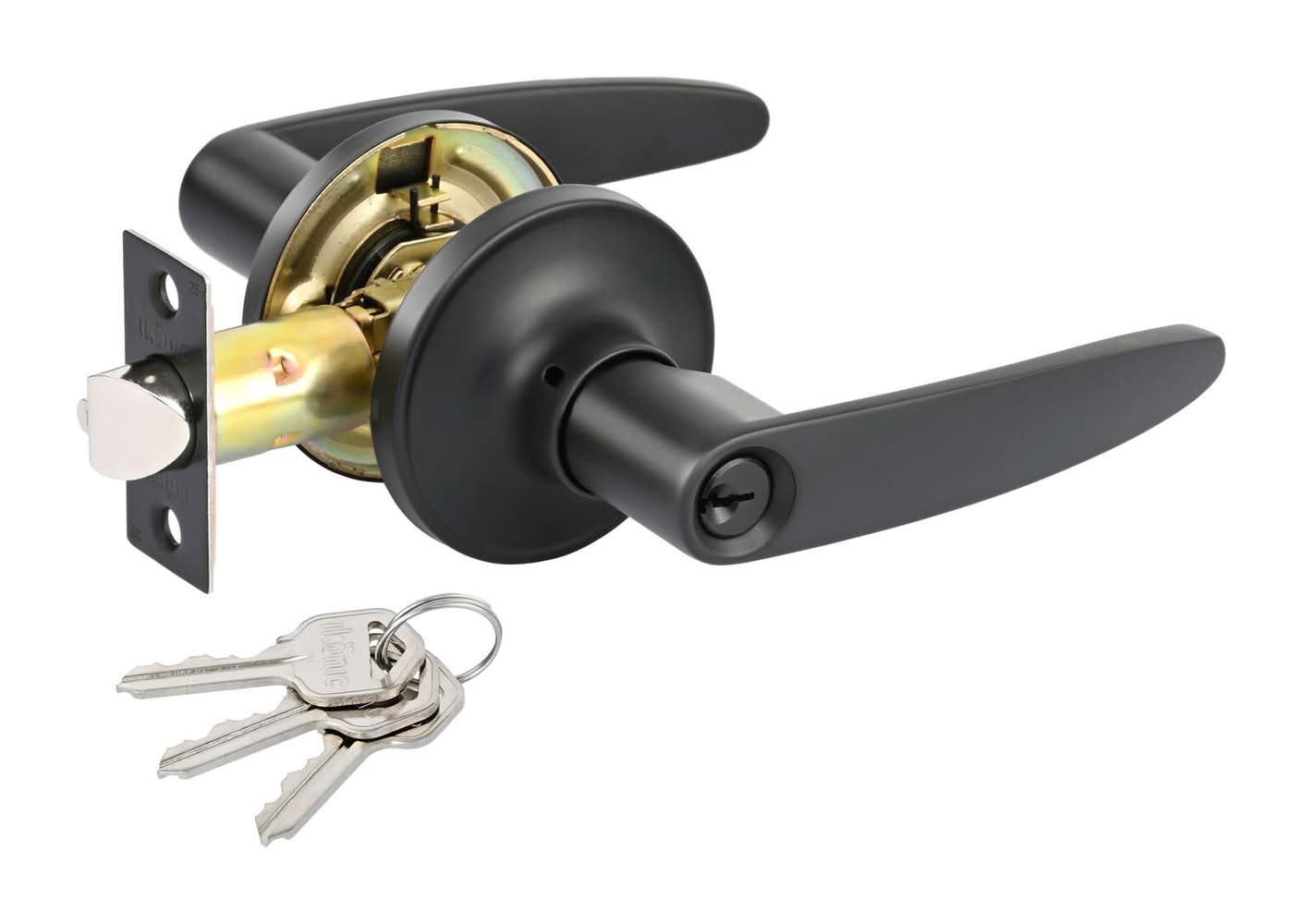 Ikonic Black Matte Norr Entrance Lever Set