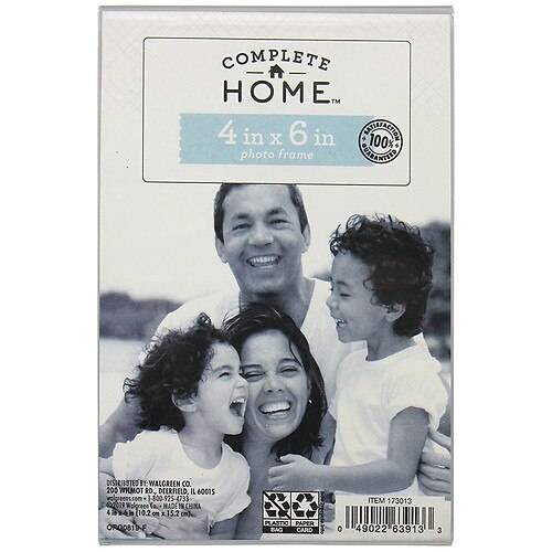 Complete Home Acrylic Frame 4x6 4 inch x 6 inch - 1.0 ea