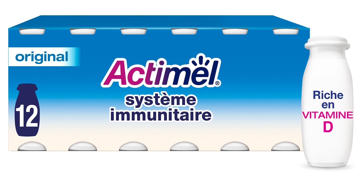 Actimel - Yaourt à boire nature soutien du système immunitaire (12)