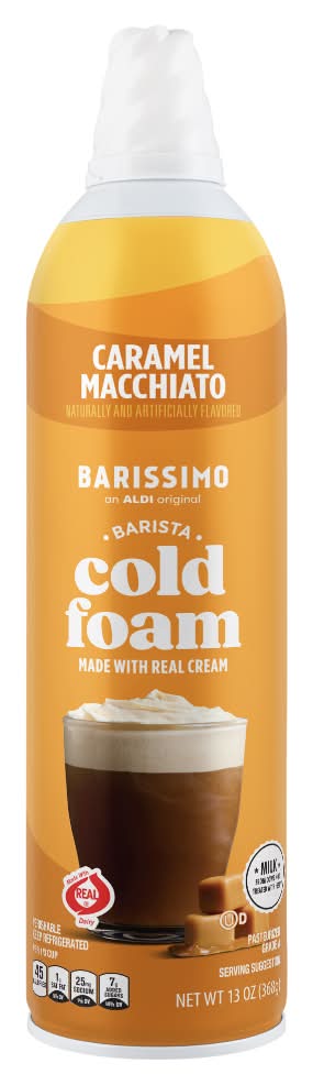 Barissimo Barista Cold Foam, Caramel Macchiato (13 oz)