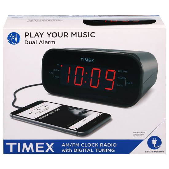 Timex Am/Fm Dual Alarm Clock Radio With Digital Tuning (1 ct)